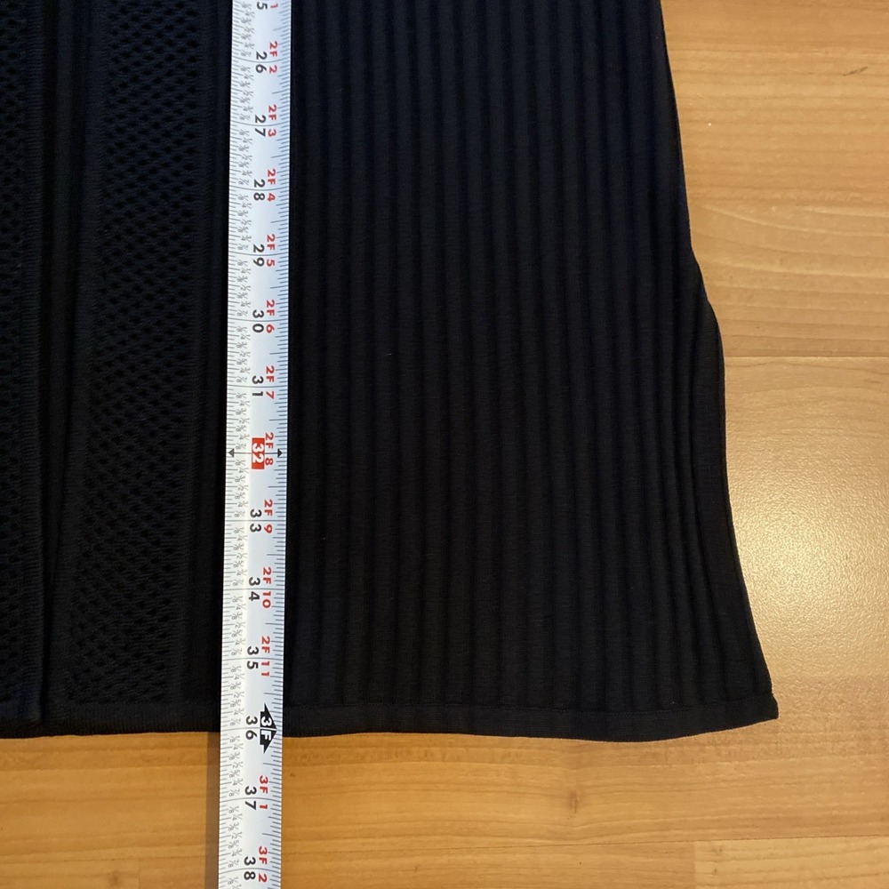 Exclusively Misook Womens Duster Knit‎ Cardigan Long Line Sweater Black- Size XS - Picture 10 of 11